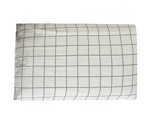 Organic Stripes and Checks Luxury Sateen Pillowcase Set