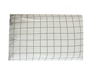 Organic Stripes and Checks Luxury Sateen Pillowcase Set