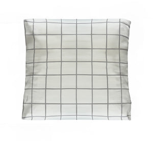 Organic Stripes and Checks Luxury Sateen Euro Pillowcase Set