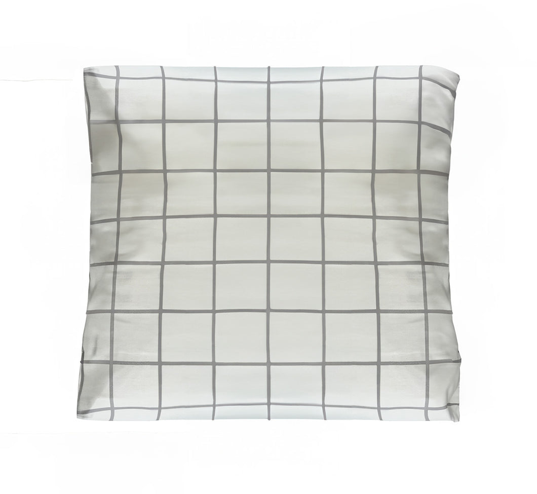 Organic Stripes and Checks Luxury Sateen Euro Pillowcase Set