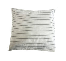Load image into Gallery viewer, Organic Stripes and Checks Luxury Sateen Euro Pillowcase Set

