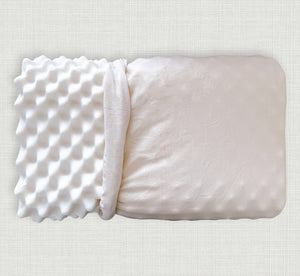 Organic Latex Convoluted Contour Pillow
